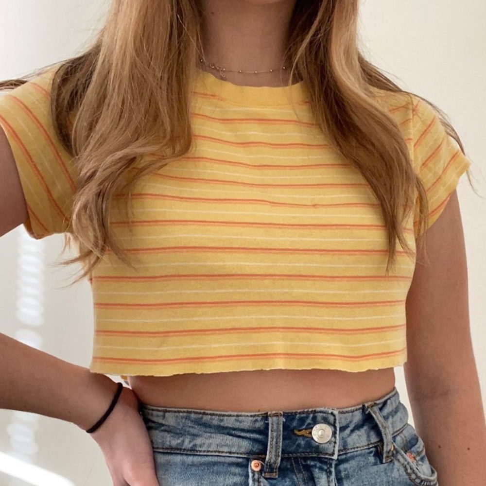 Orange & Yellow crop top!